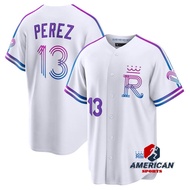 Men's Kansas City Royals Salvador Perez 2025-26 White Baseball City Jersey