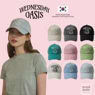 [ Official ] WEDNESDAY OASIS Signature Lettering Pigment Ball Cap (9 Colors)
