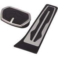 2 Pcs Automatic Foot Pedal Pads Foot Accelerator Pedal Covers for BMW X1 (F48) 2016-2022 Stainless S