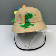 Bé 2-4 Tuổi - Mũ chống giọt bắn chắn gió bụi mưa bucket tai bèo vành trẻ em - nón Bo "KIẾNG" Khủng L