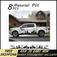 8PCS ประตูรถด้านข้างสติกเกอร์เทอร์โบสำหรับรถฟอร์ด Raptor F150 F-150ปิดแผนที่4X4 Climber Pickup DIY ส