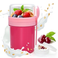 [Lexa Home] Prostack 2-in-1 Leakproof Salad Cup Cereal Jar Crunch Cup with Integrated Spoon