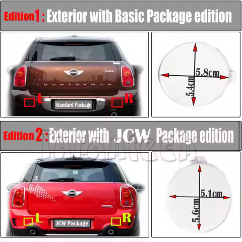 Rear Tow Cover for 11-16 Mini R60 Countryman R61 Paceman One Cooper S D SD 1.6 2.0 ALL4 SUV Bumper T