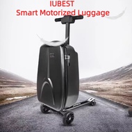 Iubest Electric luggage box Cycling Trolley Case Luggage Scooter portable luggage organiser 20 inch Boarding Suitcase Riding Trolley Case Travel Boarding Case Cycling Luggage Car Travel storage box gift travelling box Walking Password suitcase