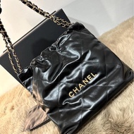 Chanel 22 small 黑金 全新 流浪包 垃圾包
