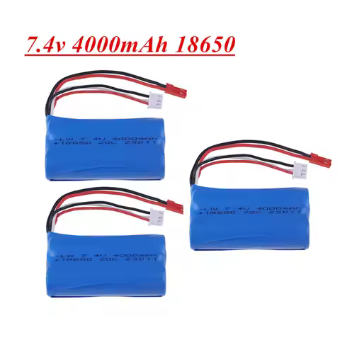 7.4V 4000mAh 2S 18650 lipo battery For HuanQi 957/948/848B/827B/823/955/956/957/948 MJX F45/T55 RC T
