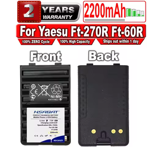 2200mAh Fnb-V94 Fnb-83 Battery for Yaesu Ft-270R Ft-60R Vertex Vx-160 Vx-168 Vx-180 Vx-210 Vxa-220 V
