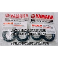 PAKET SEAL SIL SHOCK DEPAN PLUS SEAL TUTUP DEBU ABU  RX KING RXS RXK 3KA 3HB