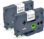 Label Orison Compatible Label Tape to Replace Brother TZe-231 TZ231 Laminated Tape Black on White 12