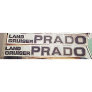 Land Cruiser prado Embossed Letters Toyota Prado 2024 2025 Body Sticker (LC250) - Land Cruiser prado