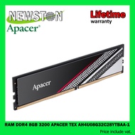RAM DDR4 8GB 3200 APACER TEX (AH4U08G32C28YTBAA-1)