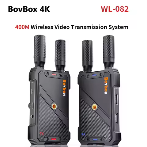 BOVBOX WL-082 400M Wireless Video Transmission System 1312FT Transmittion 0.05S Low Latency for Stre