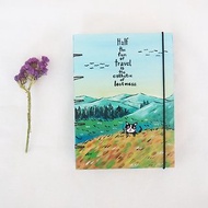 Kitty cat escapes the world.,Notebook Handmadenotebook Diary 筆記本