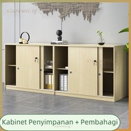 XIAOWWEI Cabinet with lock File Cabinet  Wooden Cabinet  Sliding Door cabinet Low Cabinet   Office S