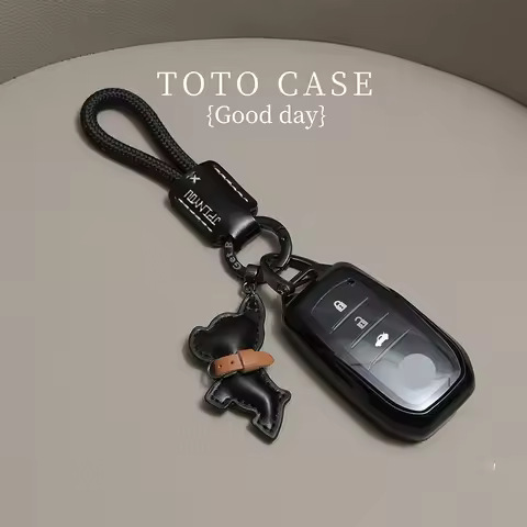 TPU Car Key Case Remote Cover Shell Holder Chain Fob For Toyota Crown Mirai Highlander Corolla Cross