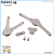 KA 2 Pcs Support Hinge, Silver Zinc Alloy Soft Close Cabinet Hinges, Lift Up Stay Sprung Hinges Window, Door, Box, , Cabinet