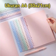 HIJAU LOOSE LEAF A4 Color/BINDER Color A4/Refill Paper A4/PINK/Blue/White/Yellow/Green