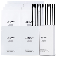 RNW 如薇 2步驟去黑頭粉刺鼻貼+清潔棉花棒  5份  1組