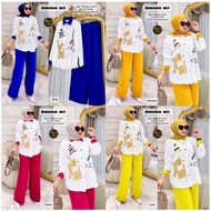 SET WANITA KEMEJA DAN CELANA
