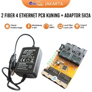 CHEAPEST PRICE [CAN PAY ON DELIVERY] PCB only or with 2F4E Yellow Media Converter Adapter 2 Port FO 