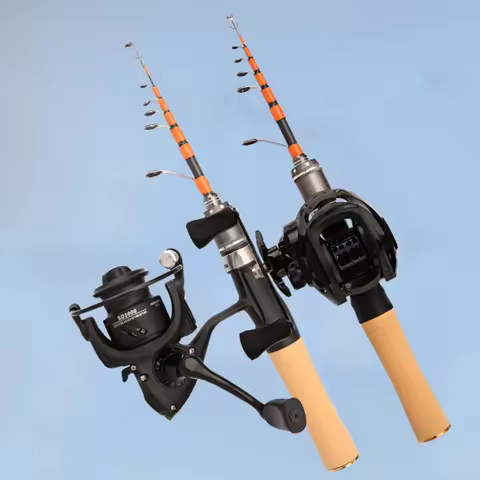 Portable Carbon Lure Rod 1.8m/2.1m Carbon Fiber Carbonfiber Telescopic Lurerod Black Sea ​​pole 5-30