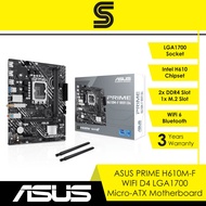 ASUS PRIME H610M-F WIFI D4 LGA 1700 Micro-ATX Motherboard