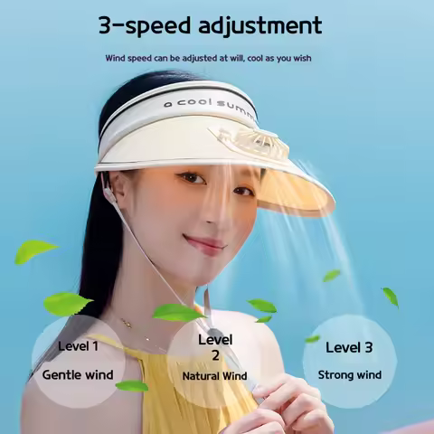 Breathable Cooling Fan Hat Sunscreen Fan Sun Visor Hat Fishing Hat Cooling Peaked Cap Hat Usb Chargi