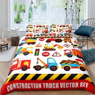 23pcs Cartoons Car Pattern Bedding Sets Child Boys Duvet Cover Comforter Cover Set Twin Single Full 