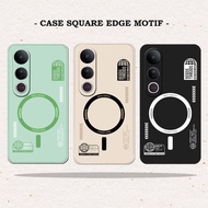 NEWEST Square Edge Motif Case For VIVO V50 Type - VIVO V50 Mobile Phone Case - Mobile Phone Case - M