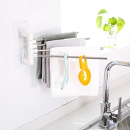 Bangkok Stock】 Towel rack Portable Multi-Purpose Cloth Hanger Can Be Rotated No Need To Drill Easy U