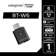 CREATIVE ACC BT-W6 Wireless Audio Transmitter USB-C อะแดปเตอร์ส่งสัญญาณ Bluetooth® LE Audio and Clas