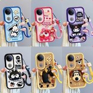 Casing VIVO V50 patung pelekat comel phone casing