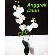 Anggrek Bulan Artifisial Putih / Bunga Artificial / Bunga Plastik