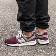 現貨 iShoes正品 New Balance 247 情侶鞋 網布 酒紅 襪套 男女款 休閒鞋 MS247MG D