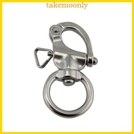 TAK Stainless Steel Rigging Sailing Fixed Bail Snap Shackle Fixed Eye Snap Hook