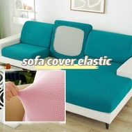 Sofa cover elastic Plain colour/ Sarung Kusyen Empat segi getah Std