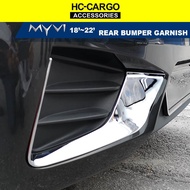 HC Cargo Myvi 2018/2019/2020/2021 Rear Skirt Bumper Ganish Accessories - Chrome