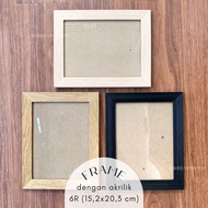 Photo Frame 6R 15x20 cm with Acrylic - Frame 15x20cm 15,2x20,3 cm Minimalist Figura Frame