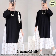 Jumat 27 Oktober DRESS WANITA GUANA MIDI DRESS  ORI ATHAYA HIJAB