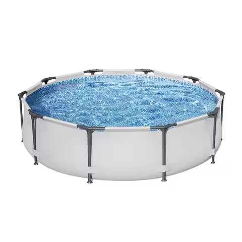 305 x 76 cm Round Frame Pool, A Private Pool for 1–5 People, Allowing You and Your Family To Enjoy A
