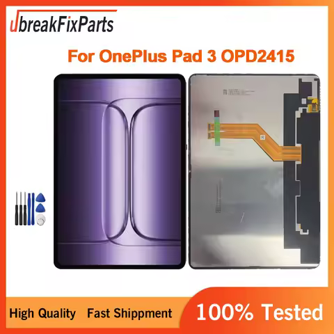 For Oneplus Pad 3 OPD2415 LCD Display Touch Screen Digitizer Glass Assembly Repair Parts for Oneplus