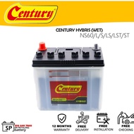 [ NS60 | NS60S | NS60L | NS60R | B24R | B24L ] Century Hybrid WET | Car battery Bateri Kereta | Toyo