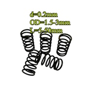 65Mn spring steel compression spring d0.5mm*OD3-10mm*L5-50mm strong pressure, return spring, compres