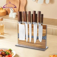 [Amleso2] Magnetic Knives Block,Magnetic Knives Holder Stand,Storage (without Knives) Kitchen Tool O
