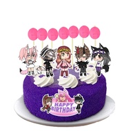 Birthday Cake Topper Gacha Life Balloon Birthday Cake Decoration