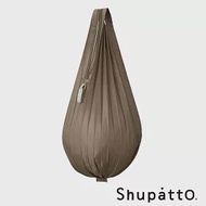 Shupatto 水滴型素色秒收口袋小7包-大 黑糖棕