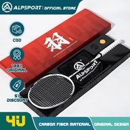 ALP SS ไม้แร็กเกตแบดมินตันไฟเบอร์คาร์บอน24lbs 4U ภูเขาและน้ำดั้งเดิม