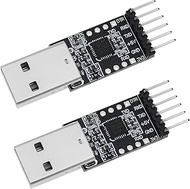 Micro Traders 2X CP2102 Module USB to TTL 6Pin Serial Converter Downloader for UART STC Compatible w