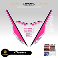 SUZUKI CRYSTAL TUNE X49 STRIPING STICKER - CUSTOM CRYSTAL TUNE MOTOR BODY STICKER - ORIGINAL