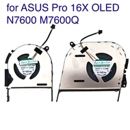 CPU GPU Cooling Fan for ASUS Pro 16X OLED N7600 M7600 M7600Q X7600 M7600QE M7600RE 13NB0UV0T04011 La